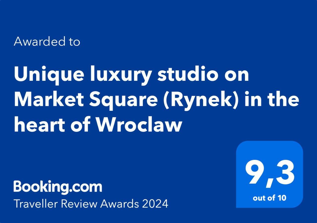 Ferienwohnung Unique Luxury Studio On Market Square Breslau Exterior foto